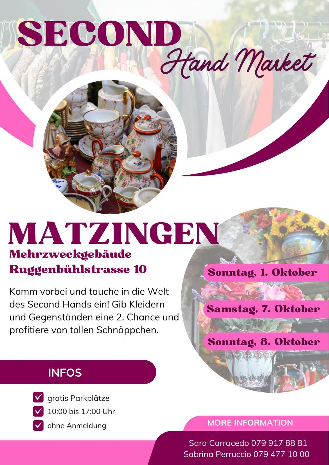 Second Hand Market / Flohmarkt Matzingen
