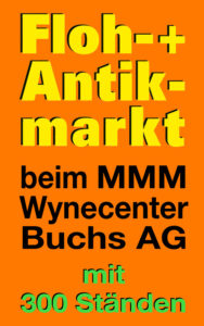 Logo Block Flohmarkt hoch orange Orig