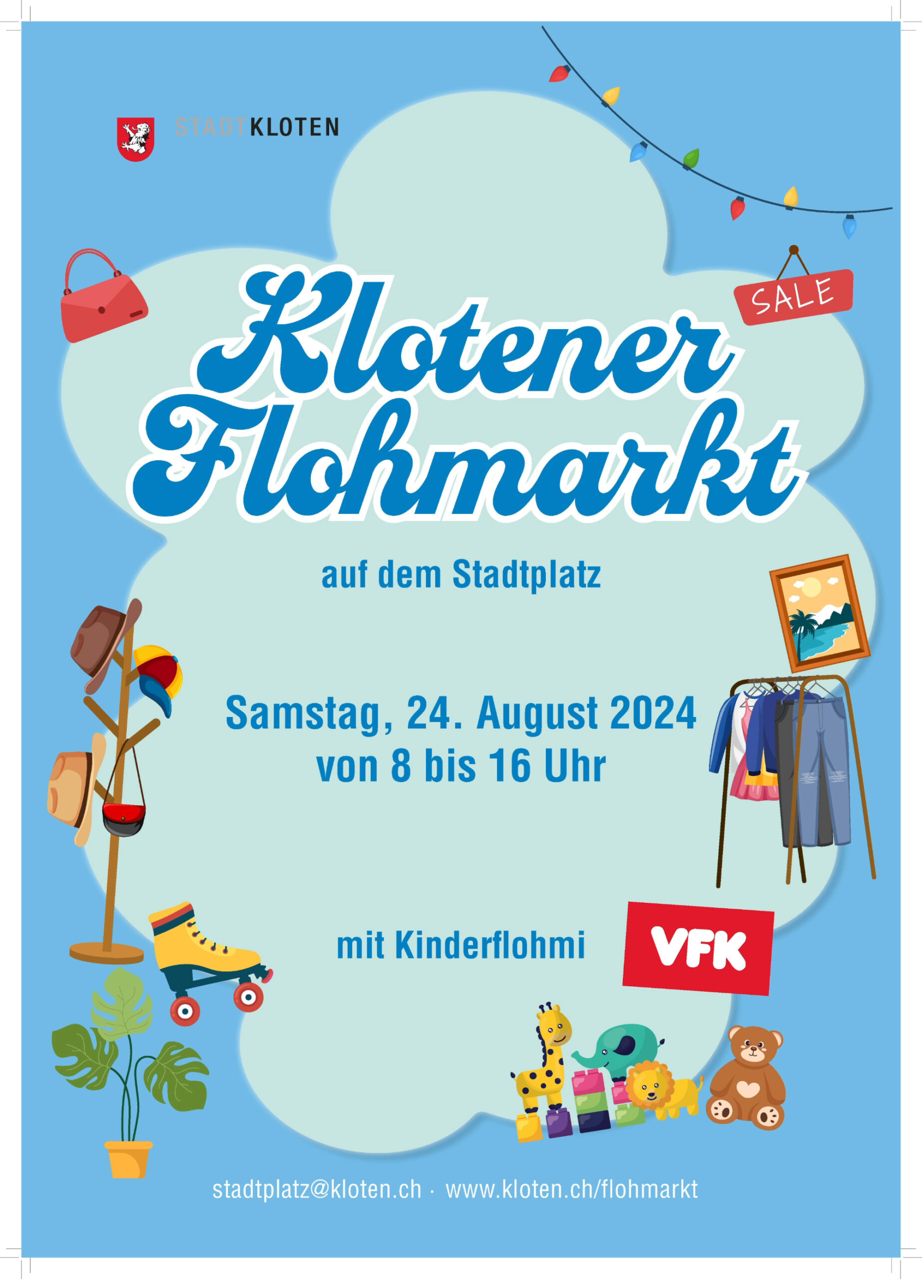 Flohmarkt Stadt Kloten mit Kinderflohmi