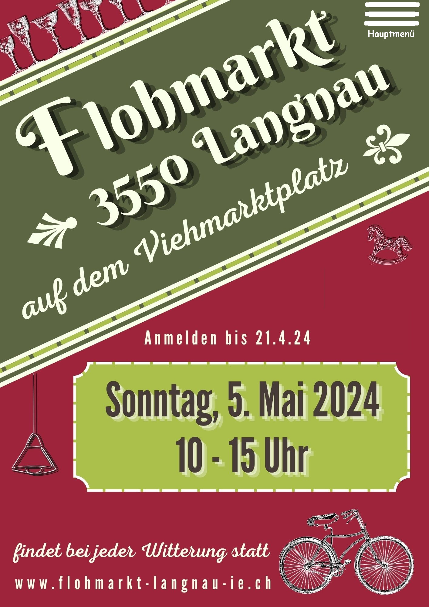 Flohmarkt auf dem Viehmarktplatz Langnau