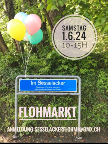 Strassenflohmarkt im Sesselacker auf dem Bruderholz