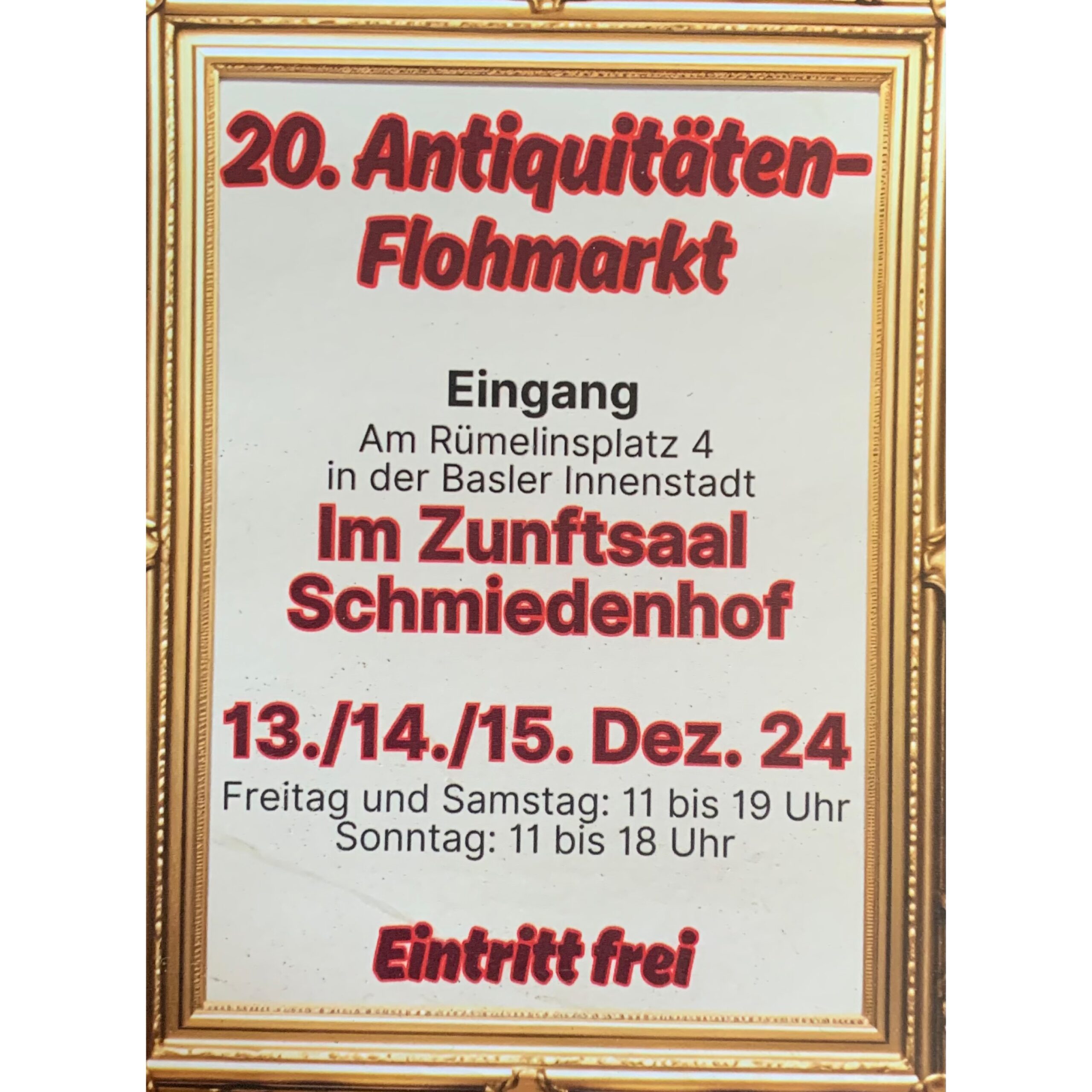 20. Antiquitäten Flohmarkt
