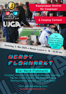 nerdyFlohmarkt flyer luga 25