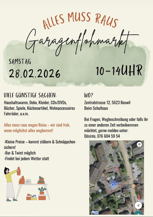 Garagenverkauf Boswil AG