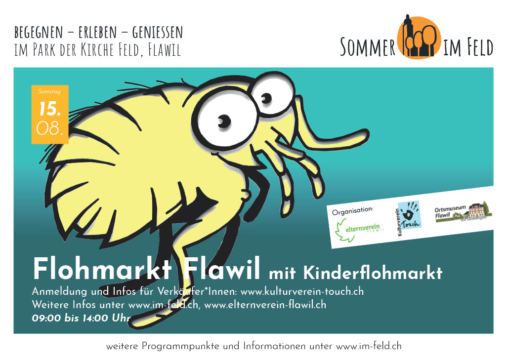 15.08.2026 Flohmarkt Flawil mit extra Kinderflohmarkt 15.08.2026 Flohmarkt Flawil mit extra Kinderflohmarkt