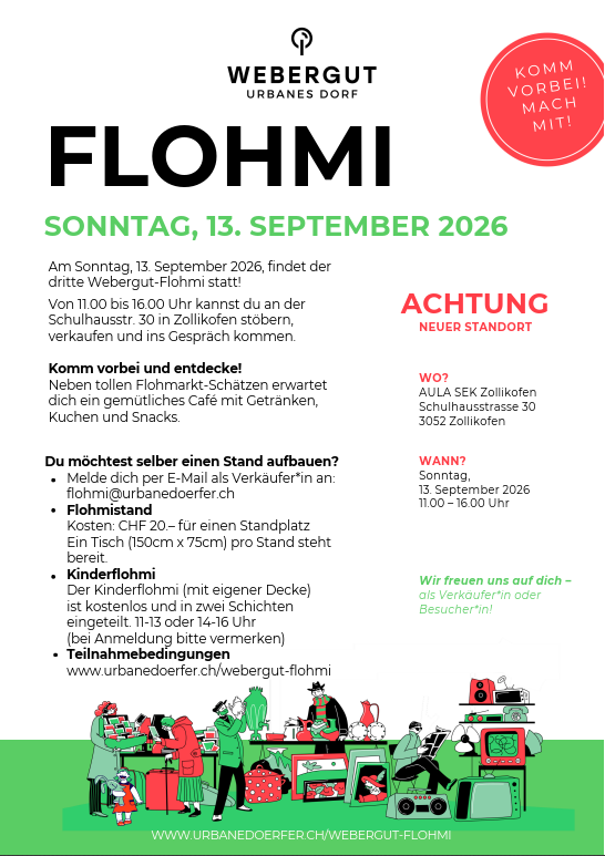 3. Webergut-Flohmi in Zollikofen